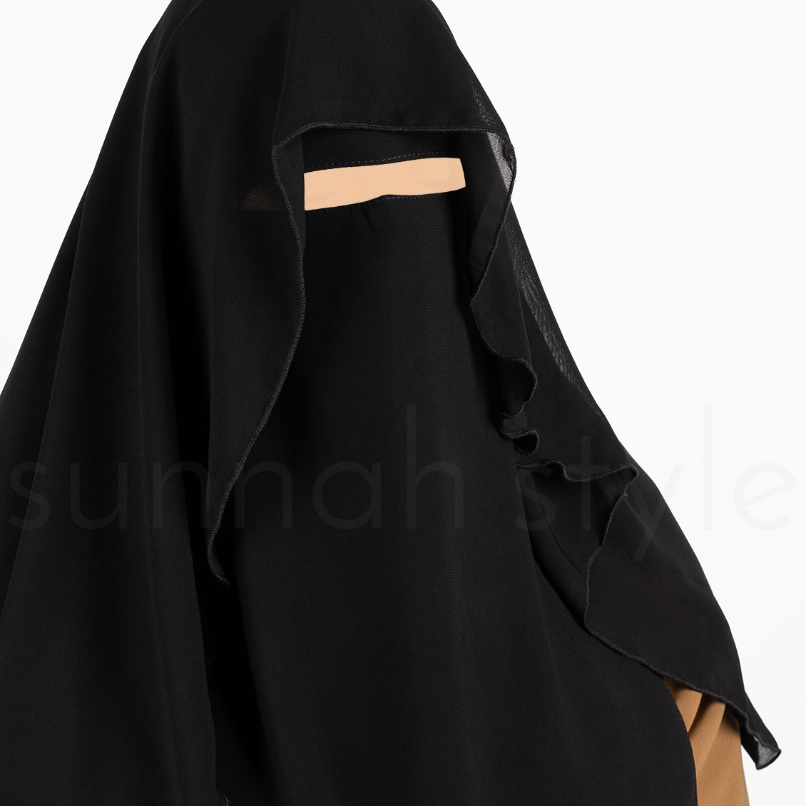 Sunnah Style Butterfly Niqab Black